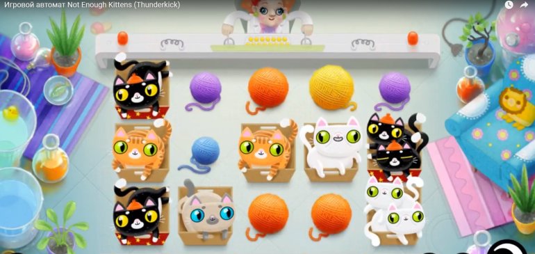 Скриншот игрового автомата Not Enough Kittens (Недостаточно котят) от Thunderkick