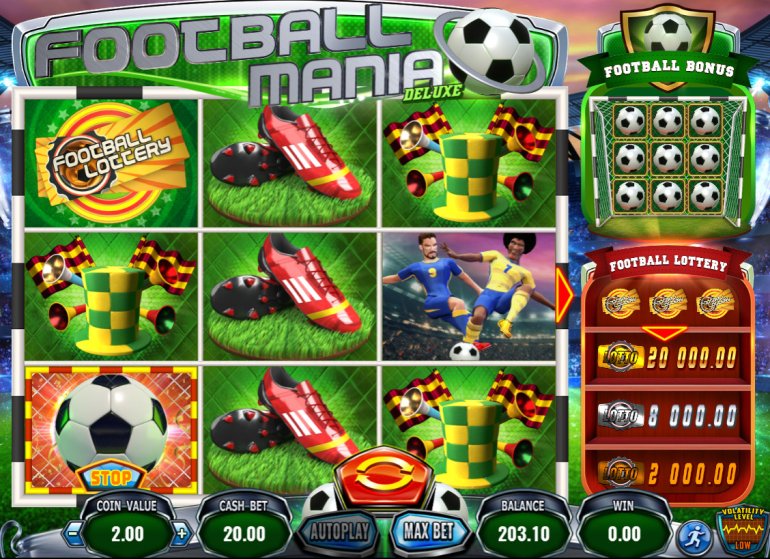 футбольный игровой автомат Football Mania deluxe - Wazdan
