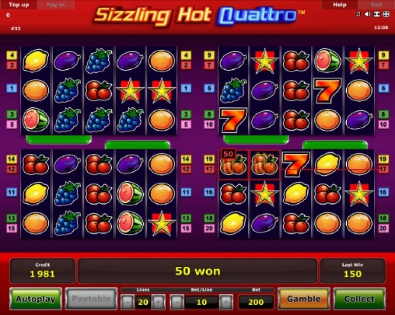 Sizzling Hot Quattro video slot