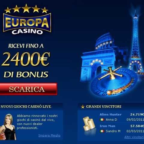 Выиграть джек-пот в "Casino Europa"