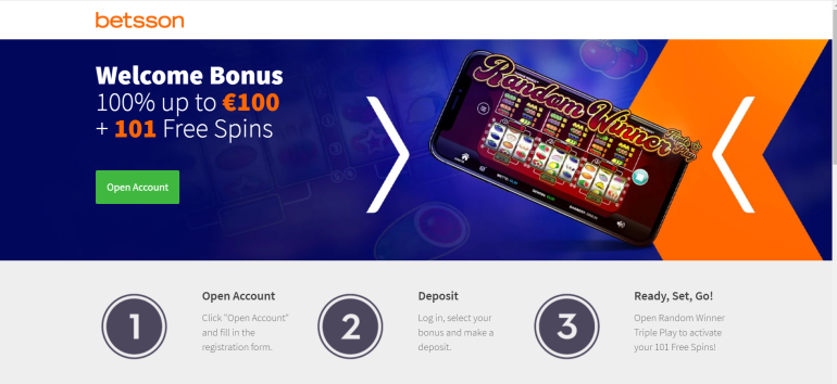 в 100% бонус на первый депозит до €100 в Betsson 100% бонус на первый депозит до €100 в Betsson