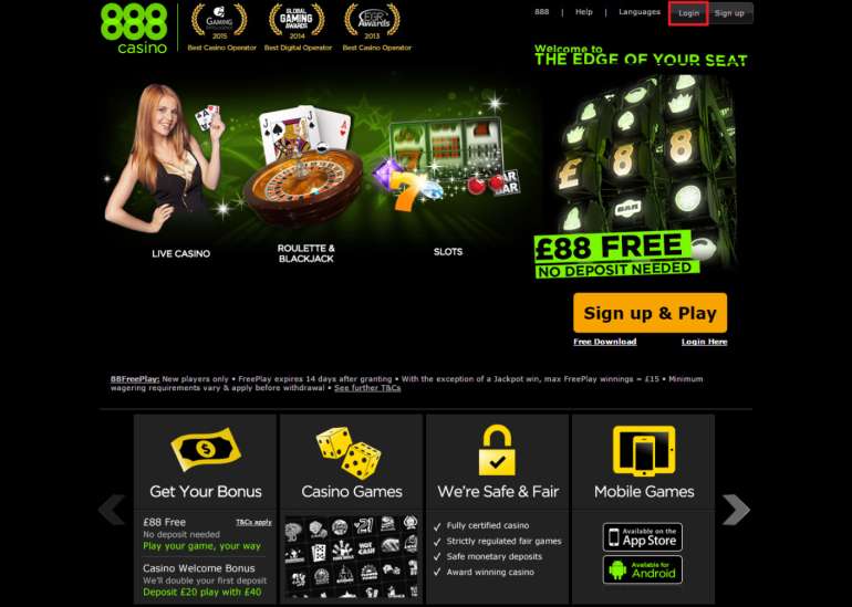 Аккаунт в 888 казино в Аккаунт 888casino в Account