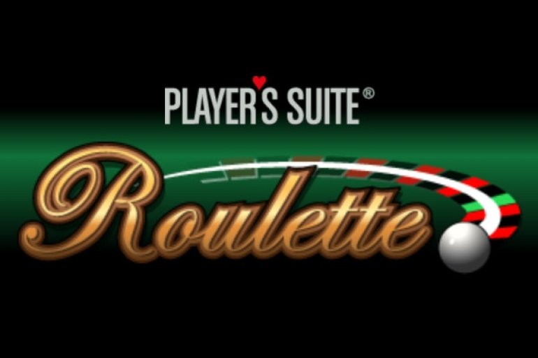 Надпись "Player’s Suite Roulette" на зеленом фоне