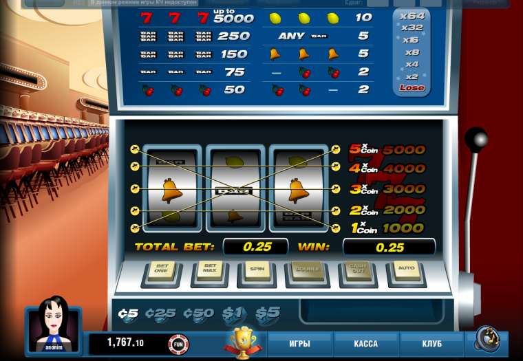 Онлайн слот 5-lines slot играть