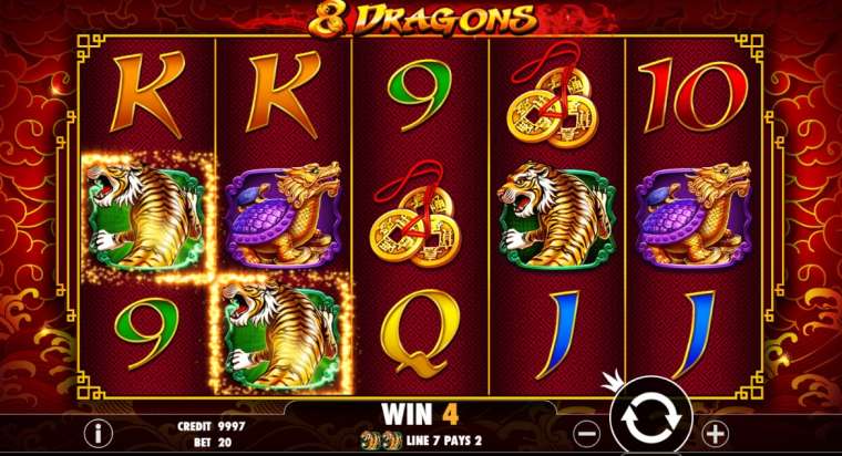 Видео покер 8 Dragons демо-игра