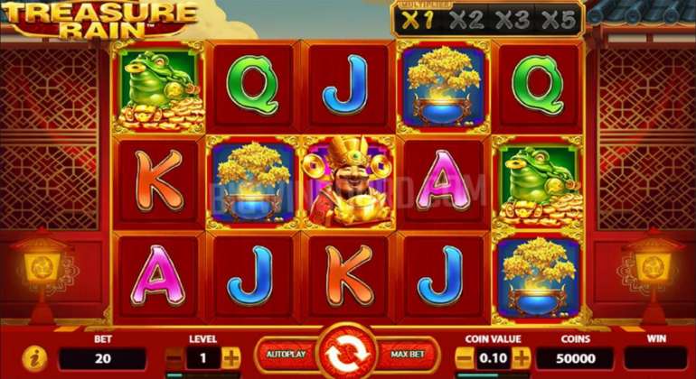 Видеослот в стиле китайских легенд в Дождь из сокровищ Игровой автомат Treasure Rain - NetEnt в Treasure Rain