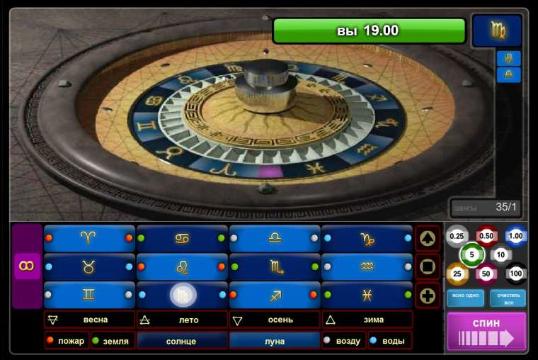 Видео покер Astro Roulette демо-игра