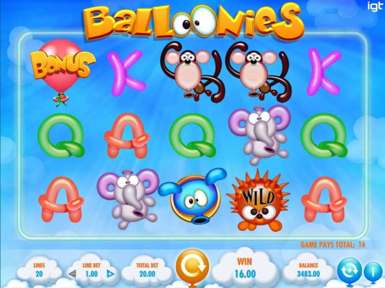 Онлайн слот Balloonies играть