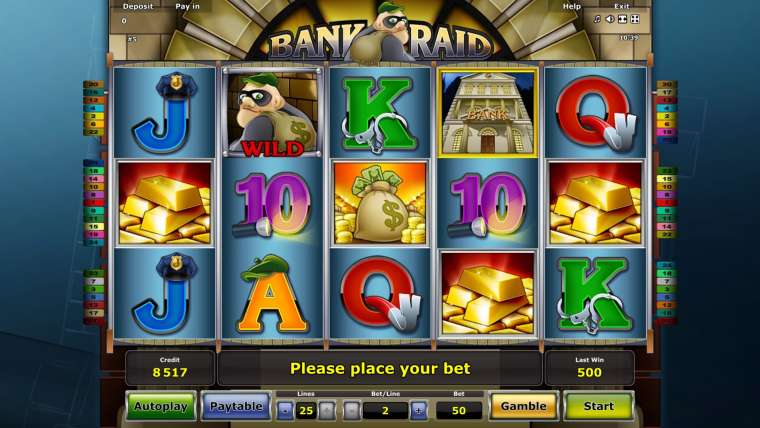 Видео покер Bank Raid демо-игра