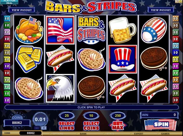Видео покер Bars & Stripes демо-игра