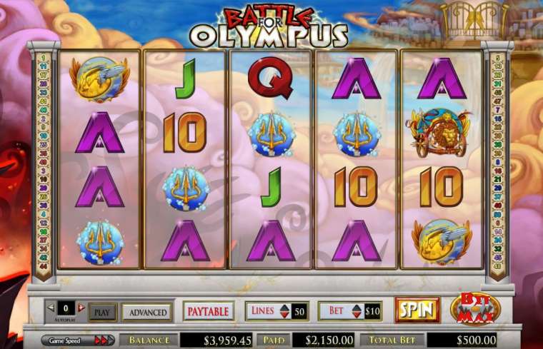 Видео покер Battle for Olympus демо-игра