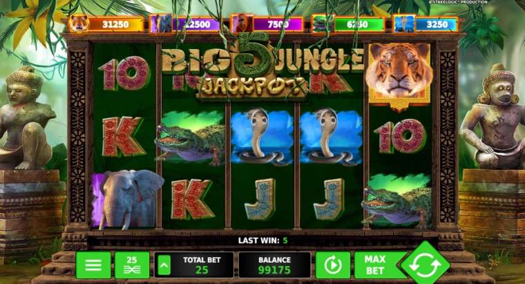 Видео покер Big 5 Jungle Jackpot демо-игра