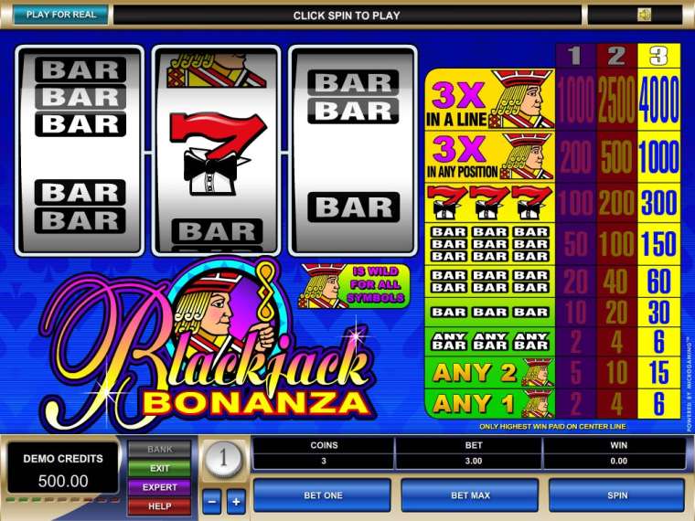 Видео покер Blackjack Bonanza демо-игра
