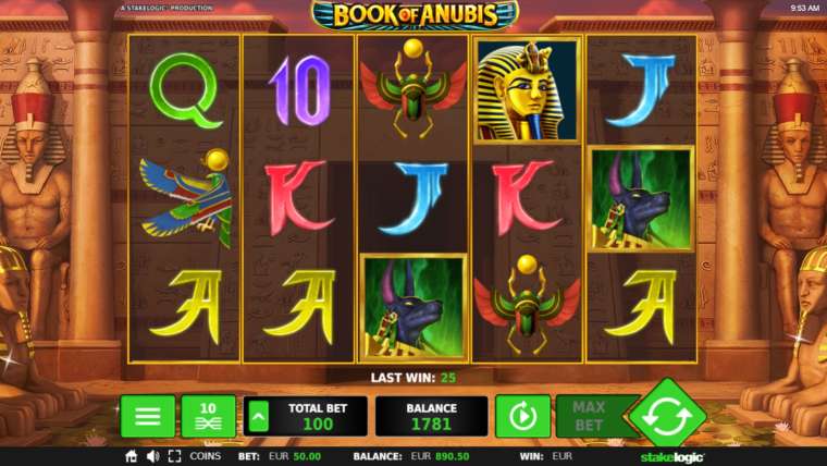 Видео покер Book of Anubis демо-игра