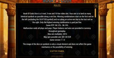 Book of Gods Dice: Правила