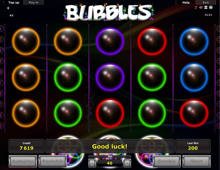 Видео покер Bubbles демо-игра