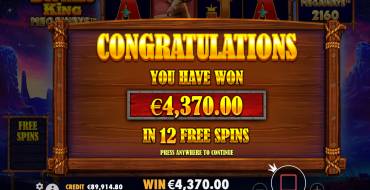 Buffalo King Megaways: Выигрыши