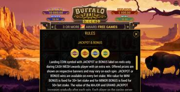 Buffalo Trail Dice: Джекпот