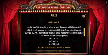 Burlesque Show: Бонусные игры