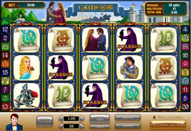 Видео покер Camelot демо-игра