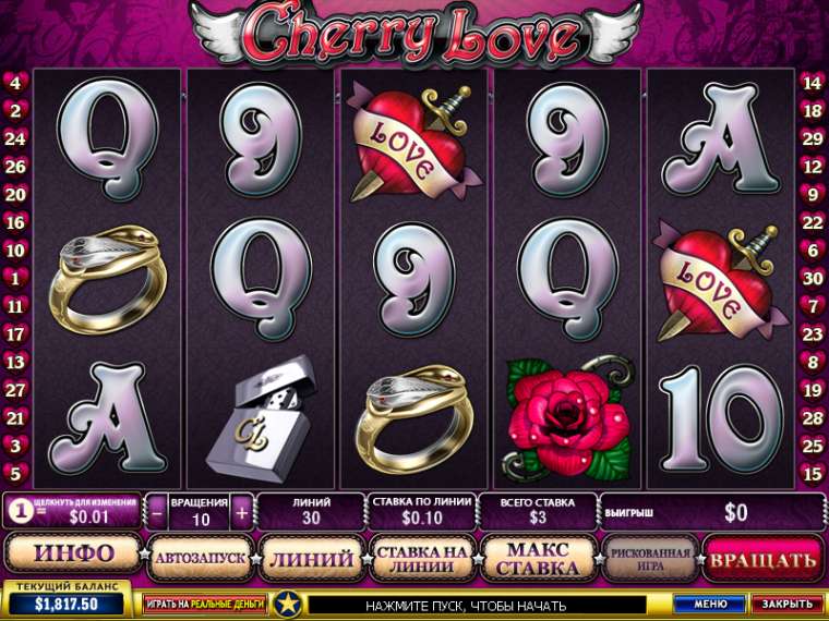 Видео покер Cherry Love демо-игра