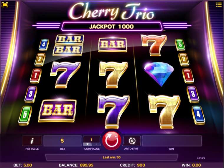 Видео покер Cherry Trio демо-игра