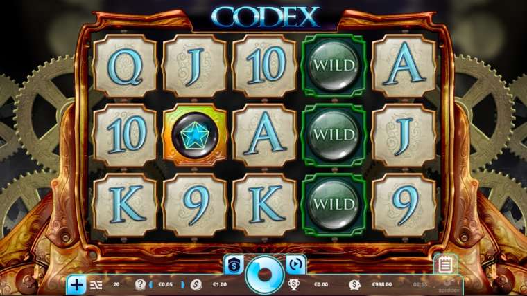 Видео покер Codex демо-игра