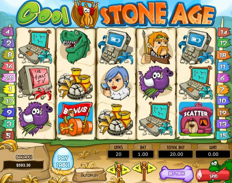Онлайн слот Cool Stone Age играть