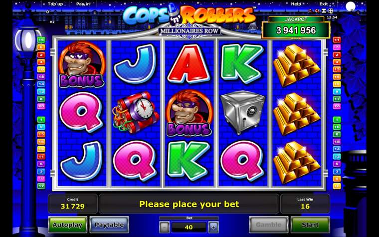 Онлайн слот Cops ‘n’ Robbers – Millionaires Row играть