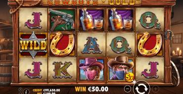 Cowboy's Gold: Выигрыши