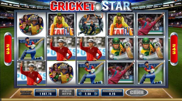 Онлайн слот Cricket Star играть