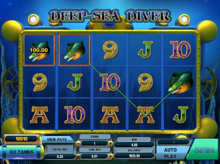 Видео покер Deep Sea Diver демо-игра