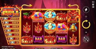 Devil's Diamond Rush: Интерфейс