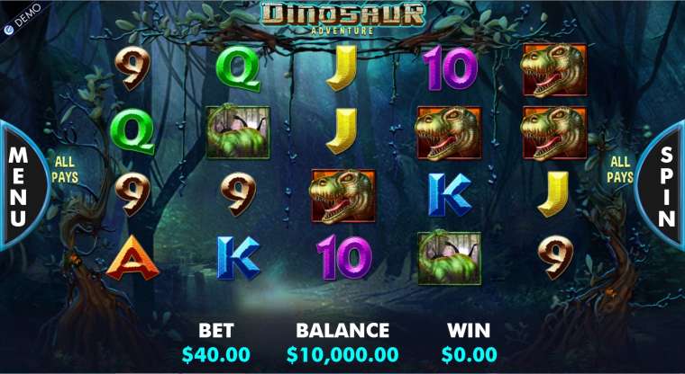 Видео покер Dinosaur Adventure демо-игра