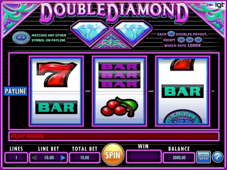 Видео покер Double Diamond демо-игра