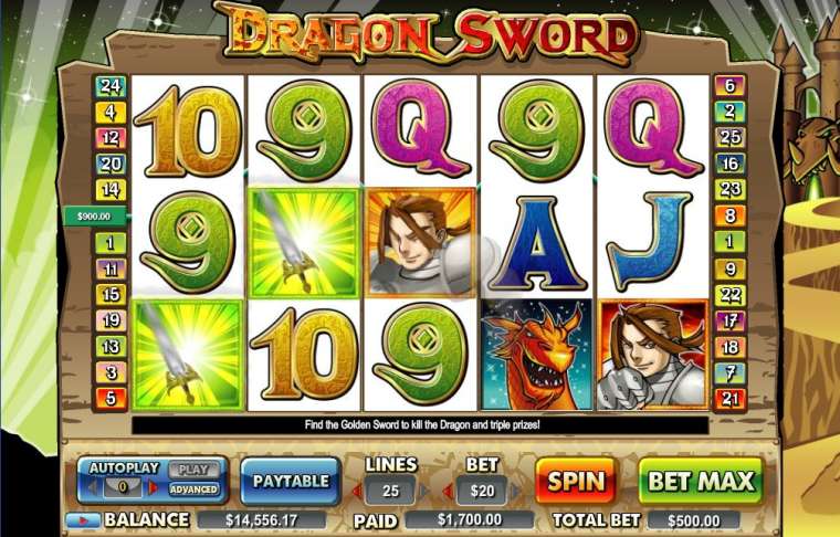 Видео покер Dragon Sword демо-игра