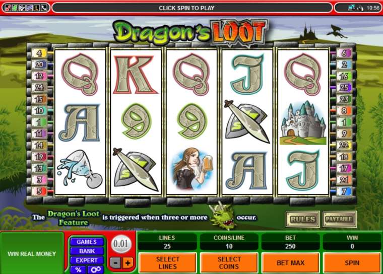 Онлайн слот Dragon’s Loot играть