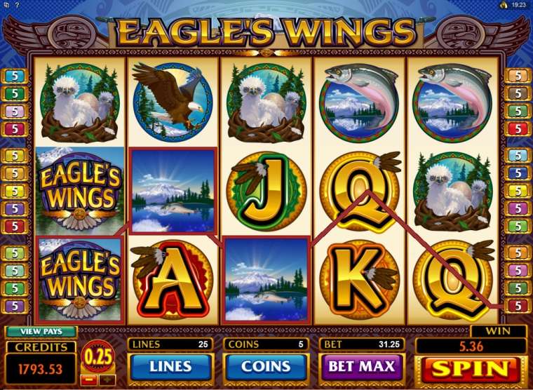 Видео покер Eagle’s Wings демо-игра