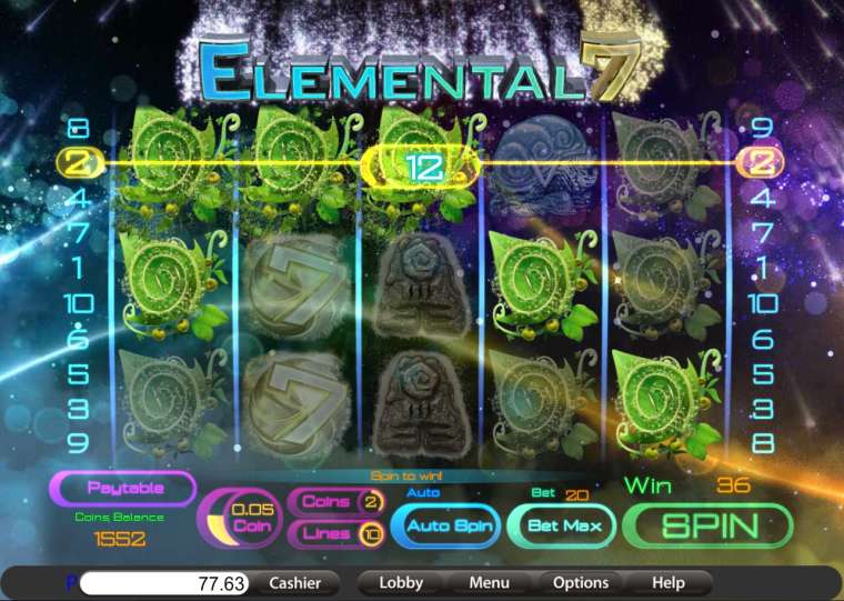 Видео покер Elemental 7 демо-игра