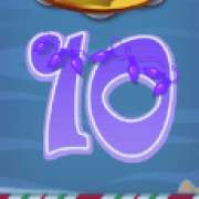 Символ 10 в Holly Jolly Penguins