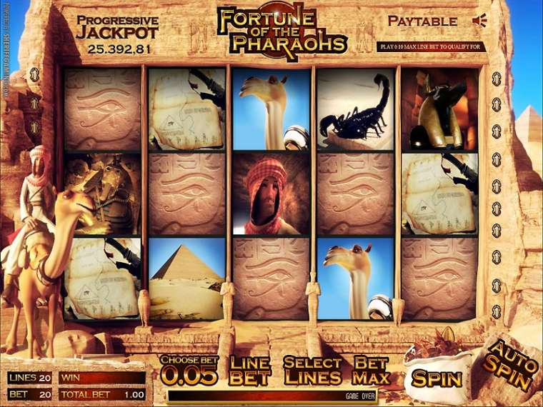 Видео покер Fortune of the Pharaohs демо-игра