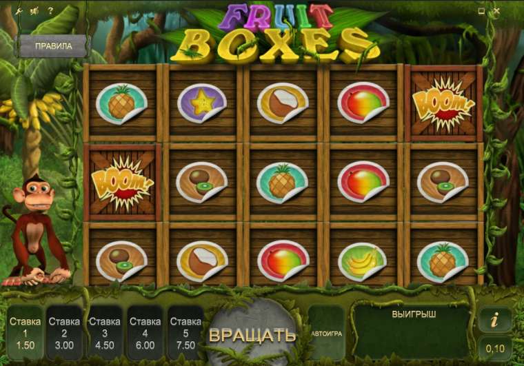Видео покер Fruit Boxes демо-игра