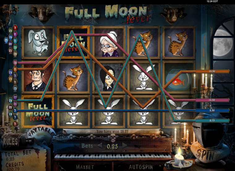 Видео покер Full Moon Fever демо-игра