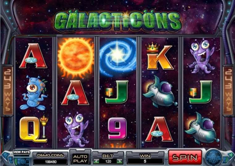 Видео покер Galacticons демо-игра