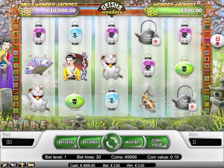 Видео покер Geisha Wonders демо-игра