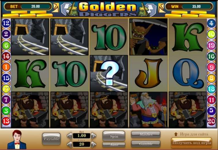 Видео покер Golden Diggers демо-игра
