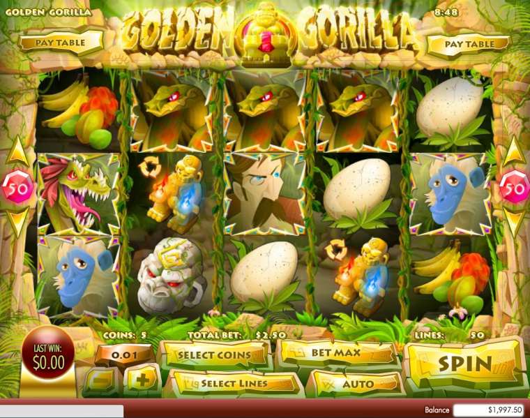 Онлайн слот Golden Gorilla играть