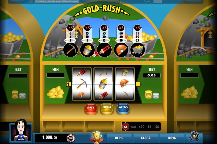 Видео покер Golden Rush демо-игра