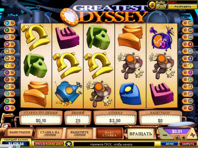 Онлайн слот Greatest Odyssey играть
