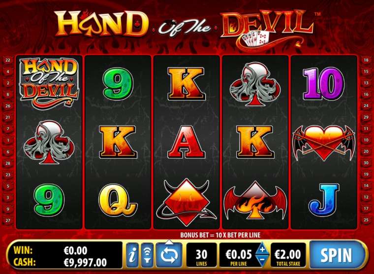 Видео покер Hand of the Devil демо-игра